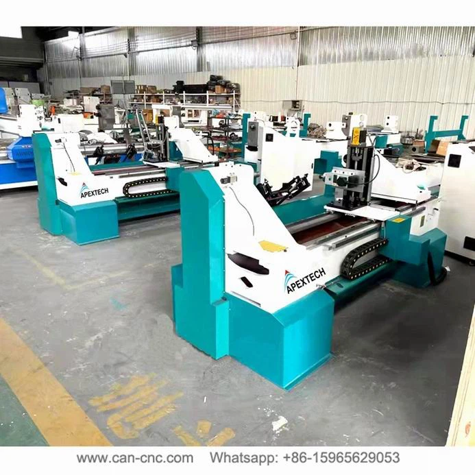 cnc automatic wood turning lathe for stair handrails (5)