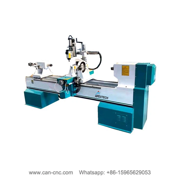 cnc automatic wood turning lathe for stair handrails (3)